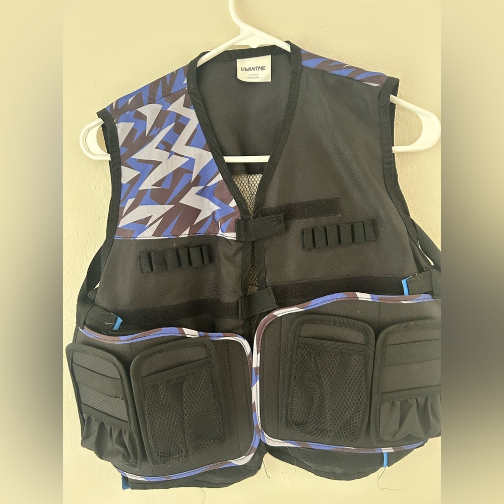 Black and Blue Tactical Vest-extra 2 vests included